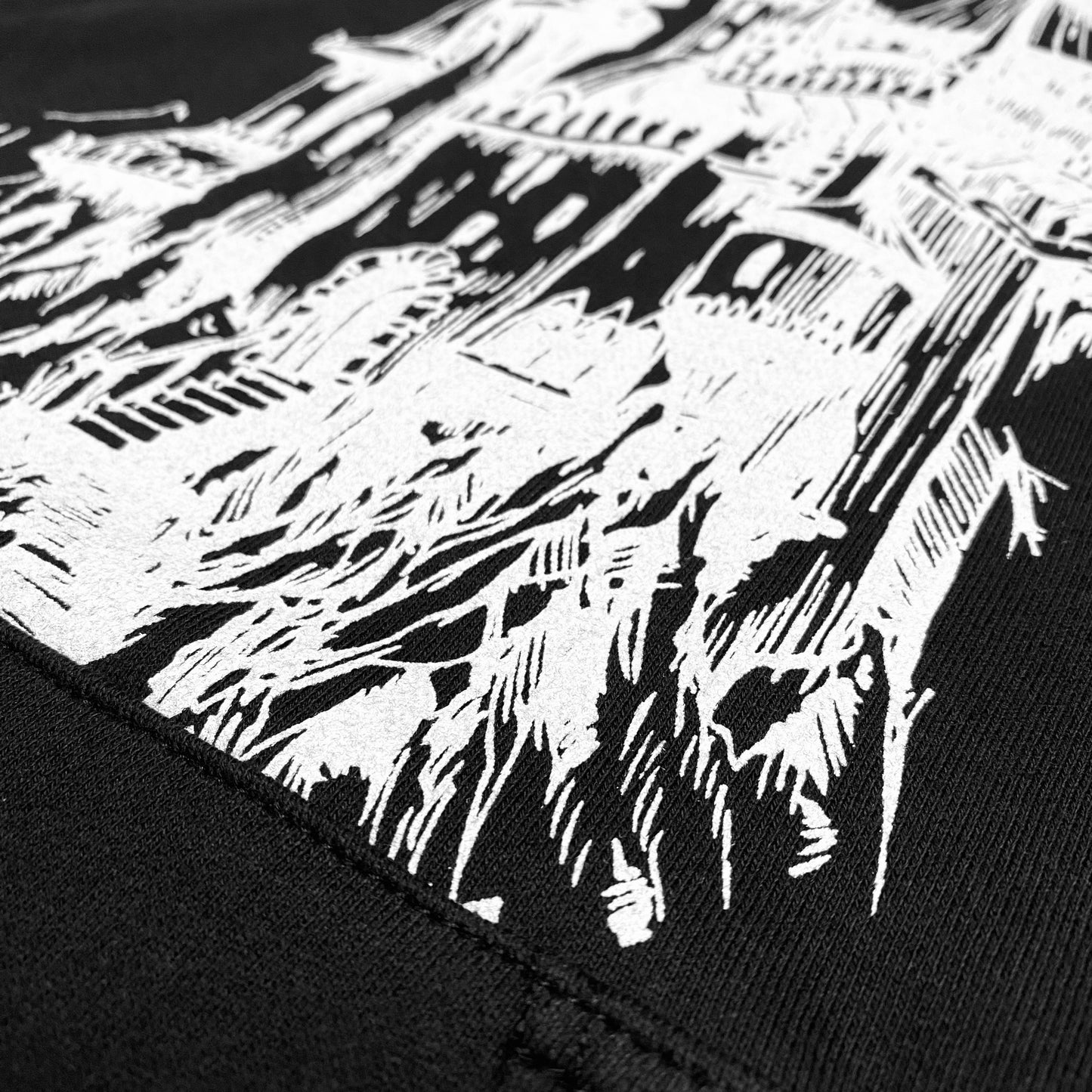 MIDNIGHT© MOON MANSION TERRY HOODIE - BLACK