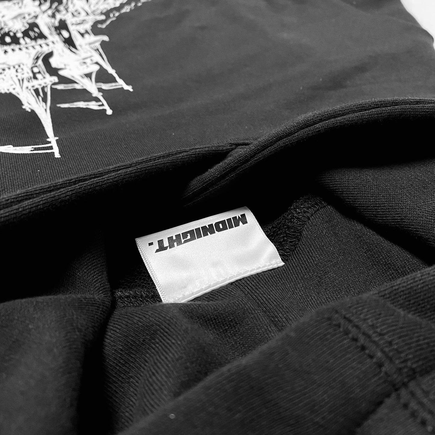 MIDNIGHT© MOON MANSION TERRY HOODIE - BLACK